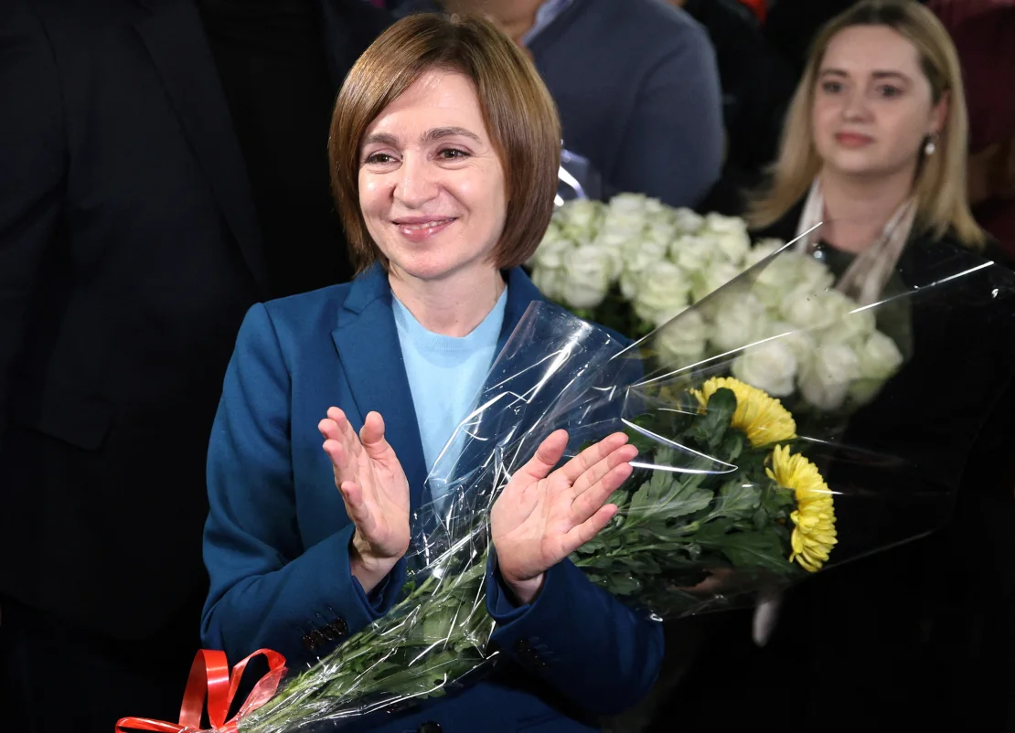 Maia Sandu’s Narrow Re-Election Victory in Moldova Sparks Russian Outrage, Raises Concerns Over Moscow’s Influence